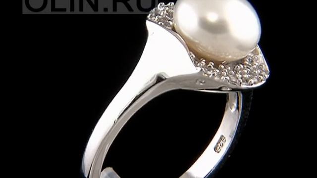 Круглая жемчужина в сочетании с цирконами смотреть онлайн
