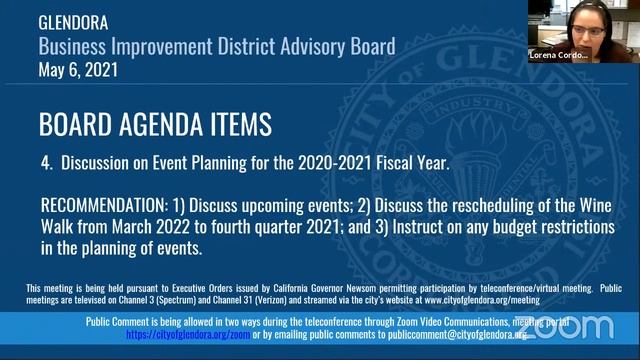 Business Improvement District Meeting | May 6, 2021 смотреть онлайн