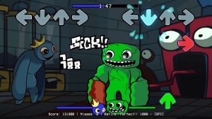 Радужные друзья -  BLUE против JUMBO JOSH 🎶 (FNF Playtime и «Радужные друзья» против «Гартен оф Бан