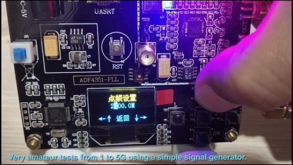 tinySA Ultra  Very amateur tests from 1 to 5G using a simple signal generator