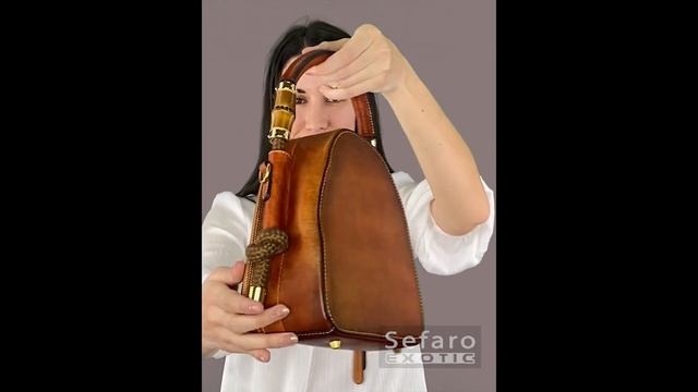 Сумка женская из телячьей кожи Артикул: ETB-3217-4 Ethnic Collection смотреть онлайн