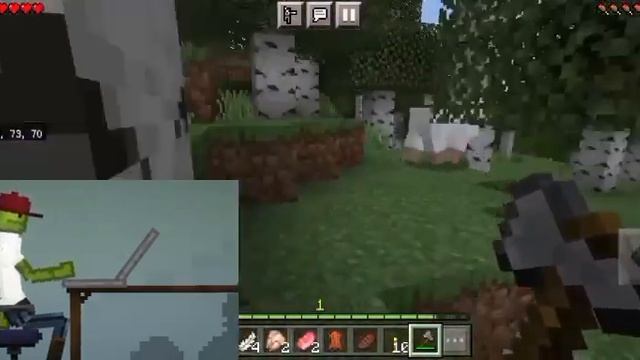 мелон играет в Minecraft Melon Playground In Minecraft