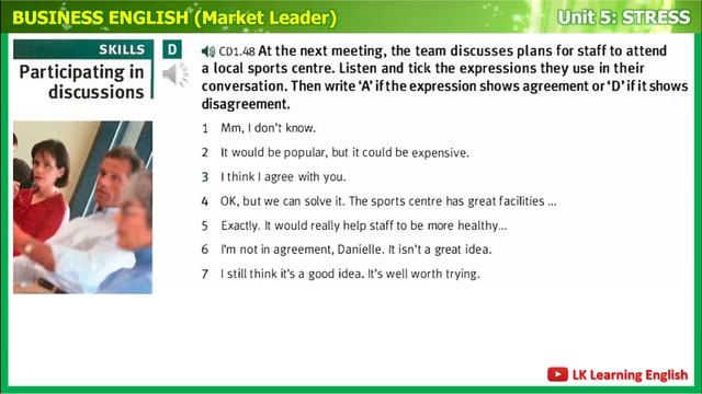 Market Leader Pre-intermediate | Unit 5: STRESS | English for Business | Tiếng Anh Thương Mại смотреть онлайн