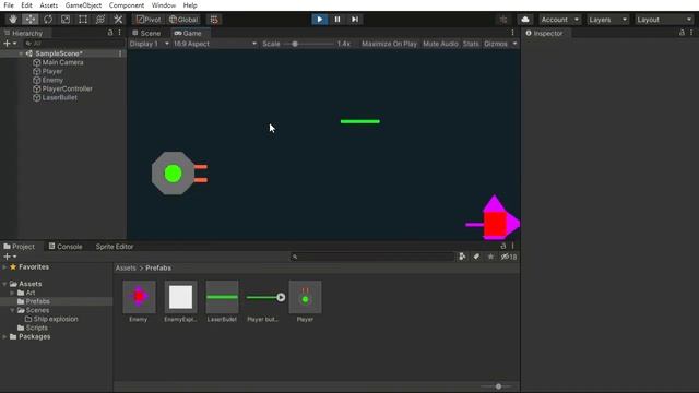 Unity Shoot Em Up: Bullet movement (WITHOUT INSTANTIATE) смотреть онлайн
