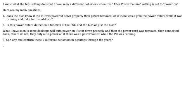 Desktop bios "After Power Failure" setting behavior смотреть онлайн