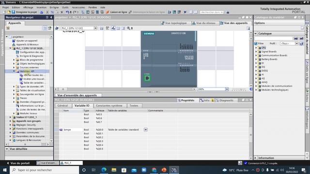 Déclaration des variables TIA PORTAL -SIEMENS смотреть онлайн