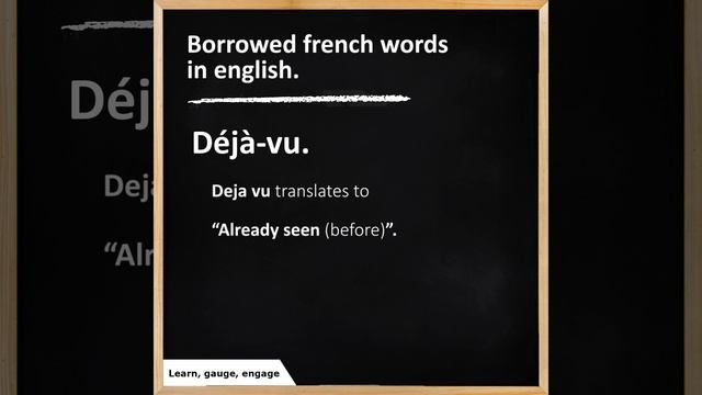 NLC BLACKBOARD TUESDAYS: Borrowed French Words in English смотреть онлайн