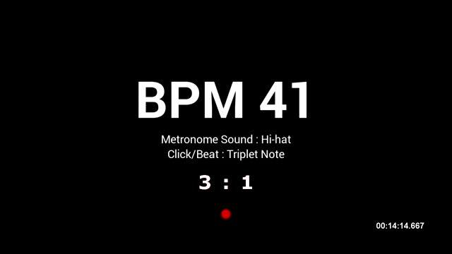 Metronome BPM 41 / Hi-hat / Triplet смотреть онлайн