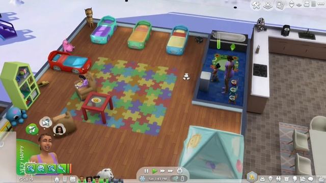 Triplet Infants And Twin Toddlers 😜 Sims 4 🎮The 100 Baby Challenge Ep. 57 смотреть онлайн