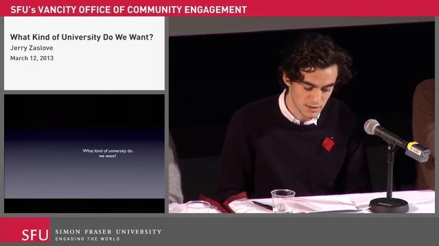 Jerry Zaslove: What Kind of University Do We Want? смотреть онлайн