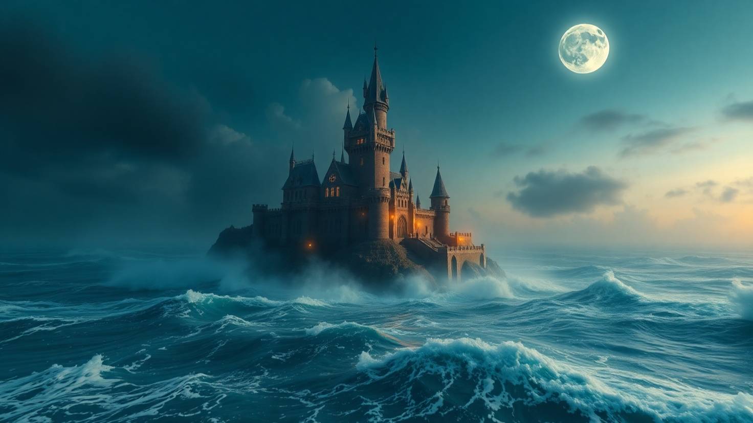 Замок из дождя.  Performed By Лёша Свик. Видео сгенерировано в нейросети.