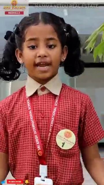 Sri Krish International school Kid Speaking About Learning English- Lovely Deekshana #shool #shorts смотреть онлайн