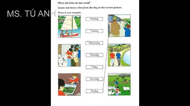 Listening A1, Movers 7, Test 3- Part 3