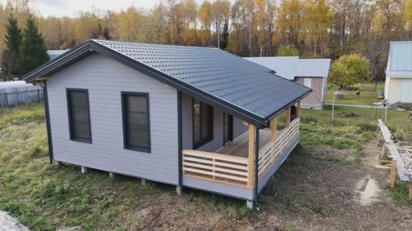 Обзор каркасного домика 67 м² | Проект HASTEN