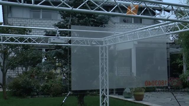 Self-adhesive semi-transparent projection film for rear projection for glass and plexi. TS40i. смотреть онлайн