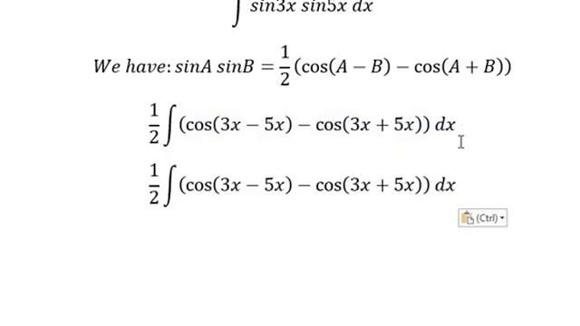 Calculus Help: Integral ∫ sin3x sin5x dx - Integration - Trigonometry смотреть онлайн