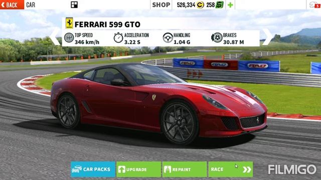 ONE VS ONE IN FERRARI 599 ON GT RACING 2 REAL RACING EXPERIENCE смотреть онлайн