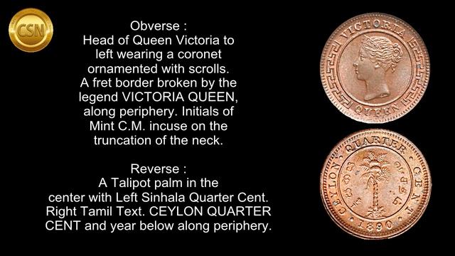 Queen Victoria - Quarter Cent Coin. смотреть онлайн