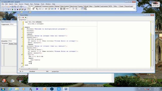 Pascal tutorials Ex2: Write a program that multiply two numbers without the multiplication смотреть онлайн