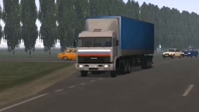 Клип Дальнобойщики едет по шоссе старая кабина смотреть онлайн