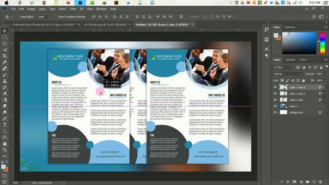 How to Create Mockup for Flyer Design - Photoshop Tutorial смотреть онлайн