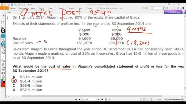 ACCA FR MCQ Review : Consolidated FS By Mr Ng Kian Tuck