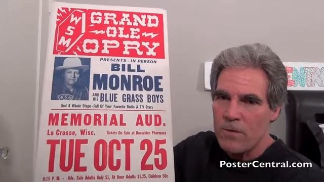 Bill Monroe & Blue Grass Boys Concert Posters 1950’s - Eight Different смотреть онлайн