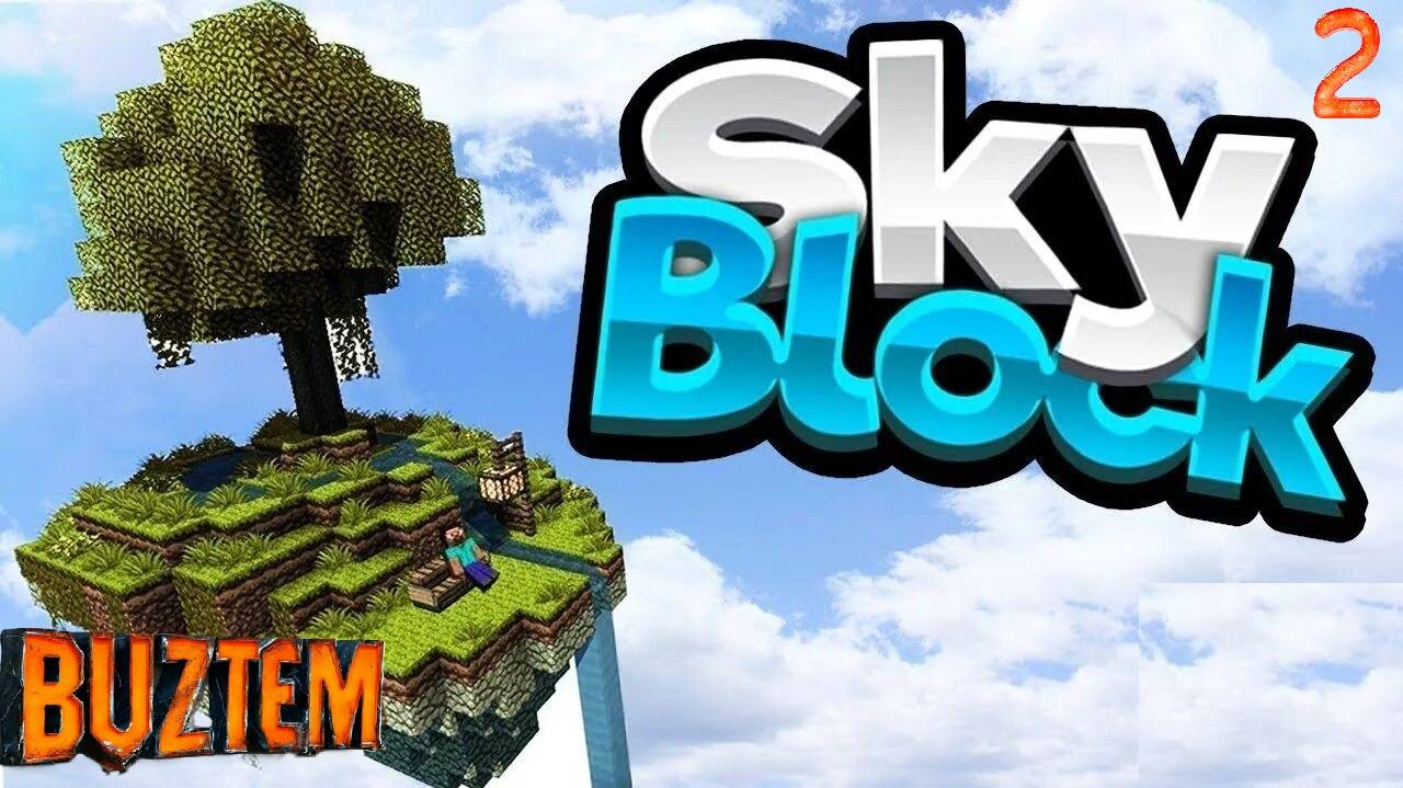 Майнкрафт! (Minecraft) скайблок строим свой остров!! SKY BLOCK! часть 2 смотреть онлайн