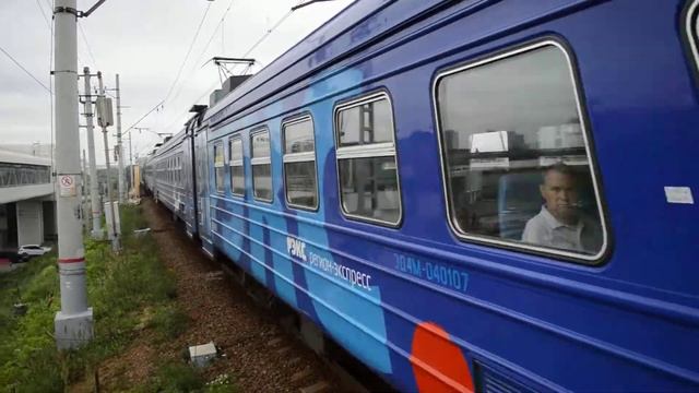 ЭД4М-0401 на старой платформе Окружная смотреть онлайн