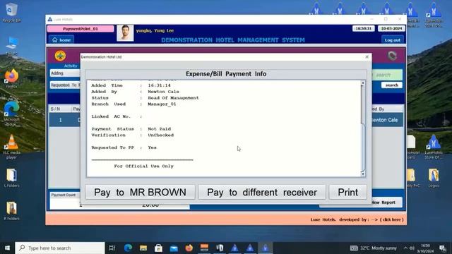 Luxehotels Management System, Full Demonstration 08 - Expenses Processing & Payment смотреть онлайн