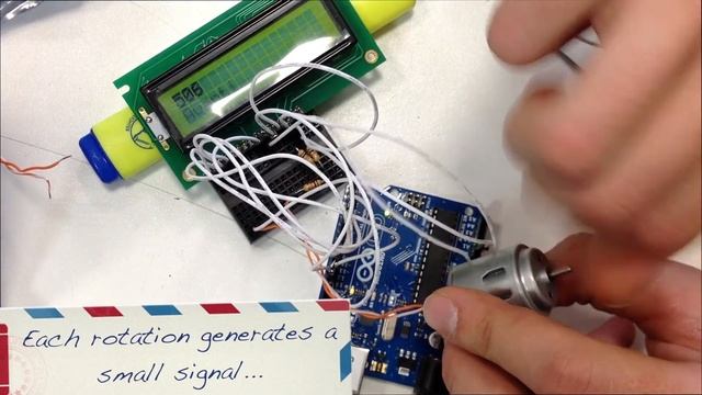 Use an electric motor as a potentiometer or encoder with Arduino смотреть онлайн
