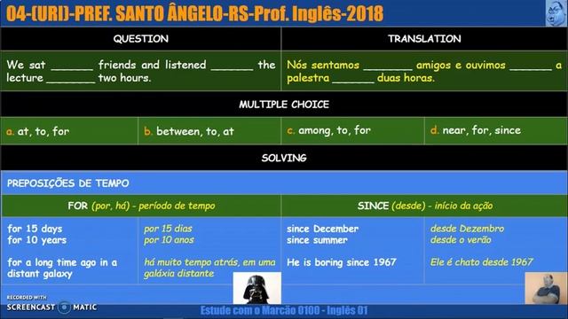 English Pronouns and Prepositions: Exercícios Resolvidos de Concursos #01 смотреть онлайн