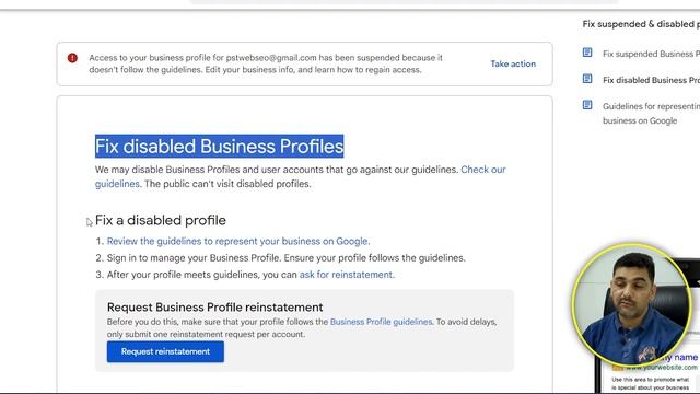Fix Disabled Google Business Profiles | Google Business Profile Local Business Reinstatement Reques смотреть онлайн