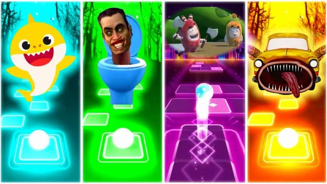 Extra Slide vs Thomas Train EXE vs Sheriff Labrador vs Cocomelon vs Car Eater vs Bus Eater Tiles Ho смотреть онлайн