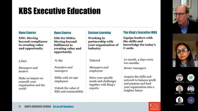 ESG Short Courses - Taster Session | King's Business School смотреть онлайн