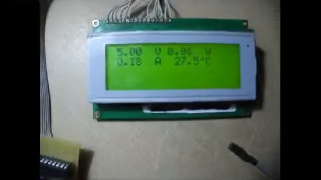 Volt Amper Watt Temperature meter by DG9FDU & 9A9Y смотреть онлайн