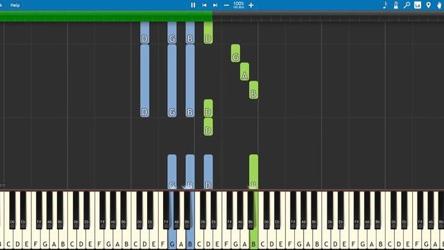 Jingle Bells Piano - EASY Tutorial with Letter Notes [with Chords] смотреть онлайн