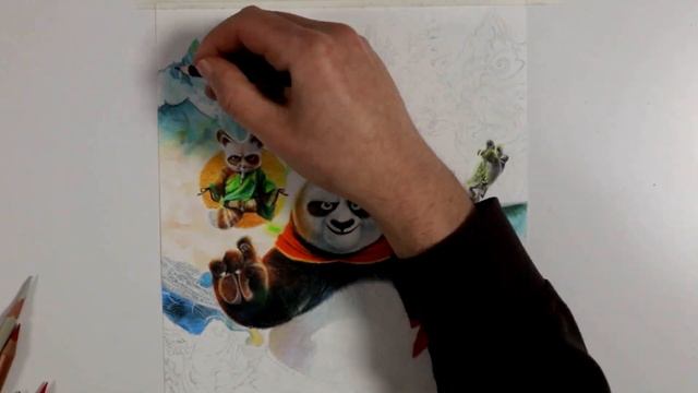 Drawing Kung Fu Panda 4 Movie Poster! смотреть онлайн