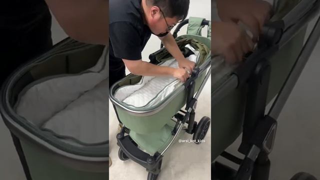 Мини-обзор Luxmom F2A, коляска-трансформер с твердым дном-основанием