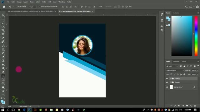 Corporate ID Card Design Photoshop CC Tutorial смотреть онлайн