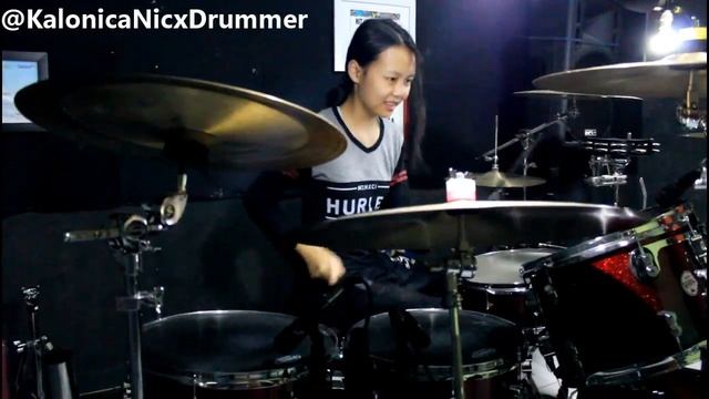 Kalonica Nicx 12 Yo Drum Solo , Techra XCARB Carbon Fiber Drumsticks Made In Italy