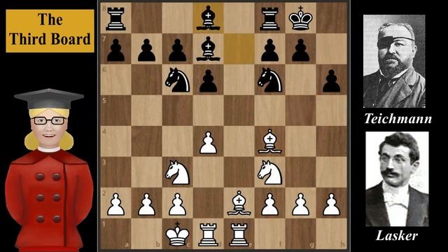 Lasker vs Teichmann, 1904, Petrov Defense - Cozio Attack, PART 1 смотреть онлайн