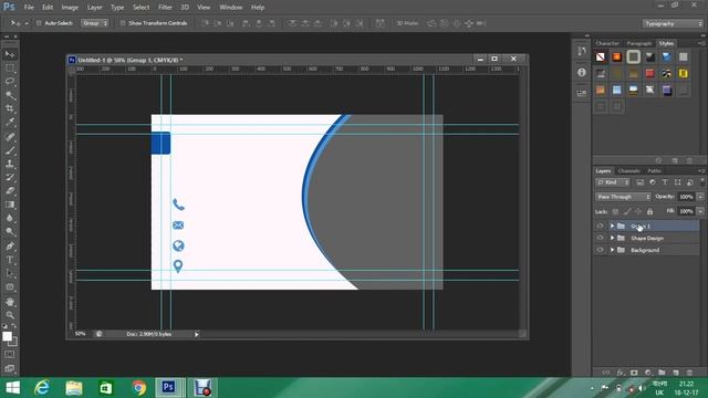 How To Make Corporate Business Card Design {Photoshop Cs6} смотреть онлайн