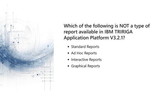 C2010 597 IBM TRIRIGA Application Platform V3 2 1 Application Development Exam смотреть онлайн
