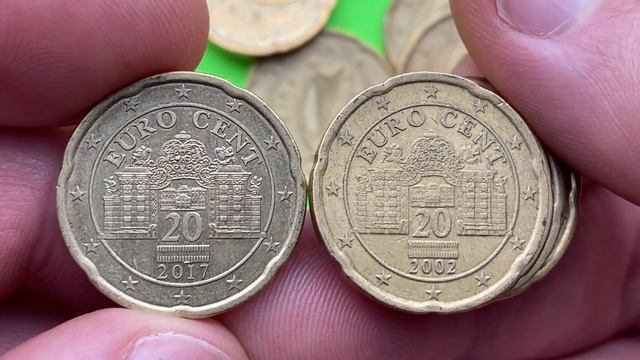 20 euro cent Austria 2021 2017 2010 2008 2007 2003 2002 year смотреть онлайн
