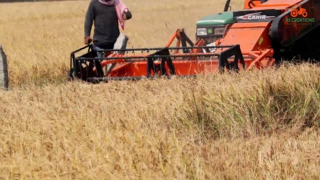 Gahir nippy-45 mini harvester on field смотреть онлайн