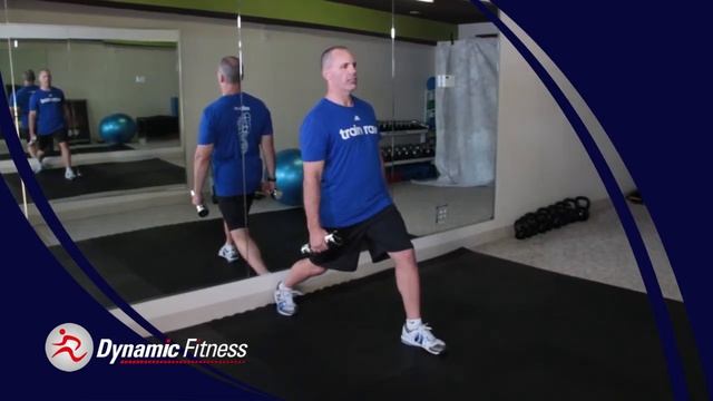 Dynamic leg/arm and stability exercise... DB Alternating-Reverse-Lunge/Hammer Curl смотреть онлайн