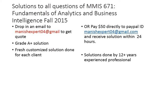 Solution to Business Intelligence exercises смотреть онлайн