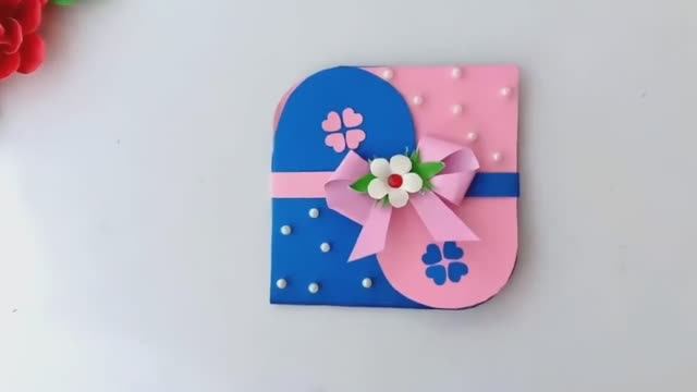 Открытка для Любимой! Бабушке! Маме! На 14 февраля или 8 марта! Идея поделки своими руками! смотреть онлайн