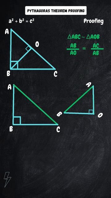 Pythagoras Theorem Proof A² + B² = C²   #ytshorts #mathematical #maths #shorts